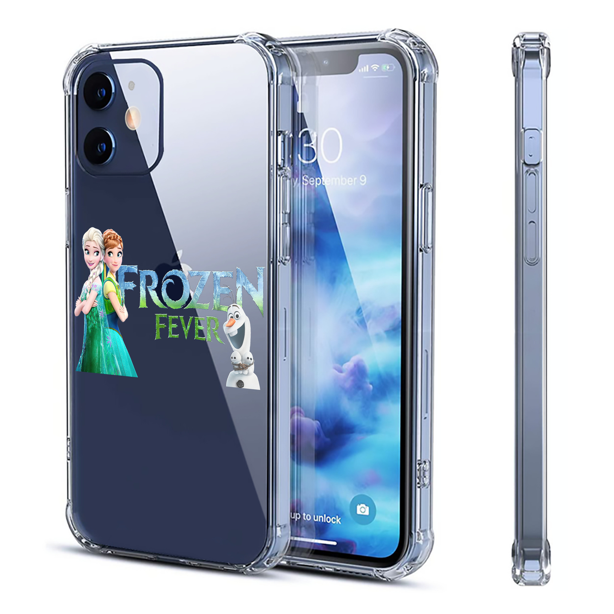 （画像用） アナと雪の女王 アンナ エルサ Frozen Anna Elsa 【iPhone 12シリーズ対応】透明スマホケース（クリアソフトケース）